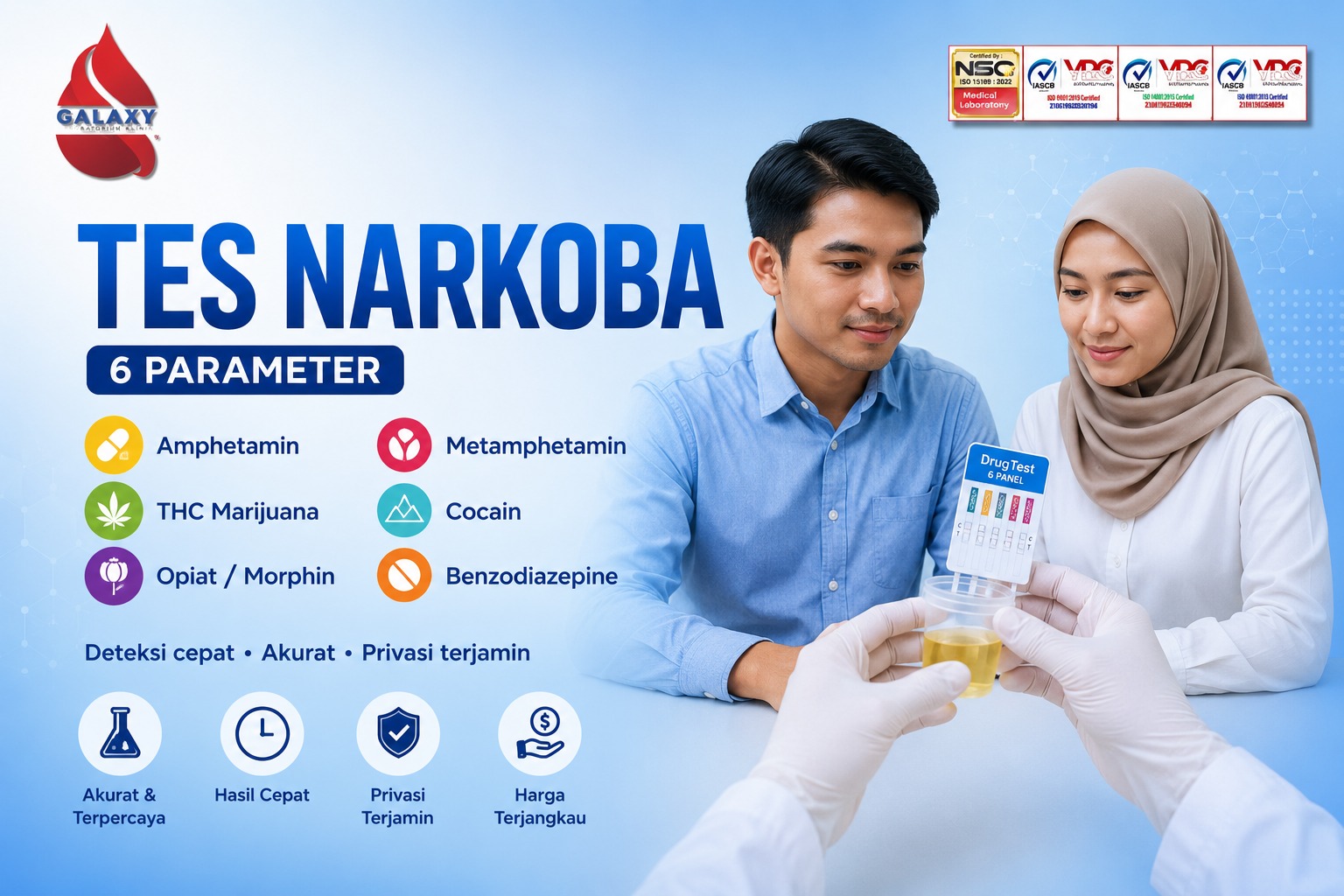 TES ANTI NARKOBA 6 Parameter